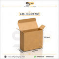 (2.25 x 1.5 x 2.75") Tuck End Corrugated Box - 3Ply (T-13)