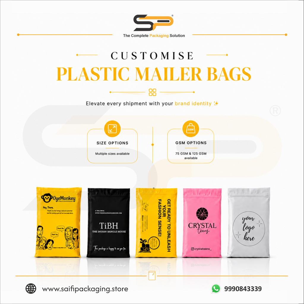 Custom Printed Plastic Courier/Mailer/Shipping Bags with POD Jacket