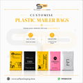 Custom Printed Plastic Courier/Mailer/Shipping Bags with POD Jacket