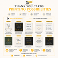 Thankyou Cards - Two side print 400 GSM