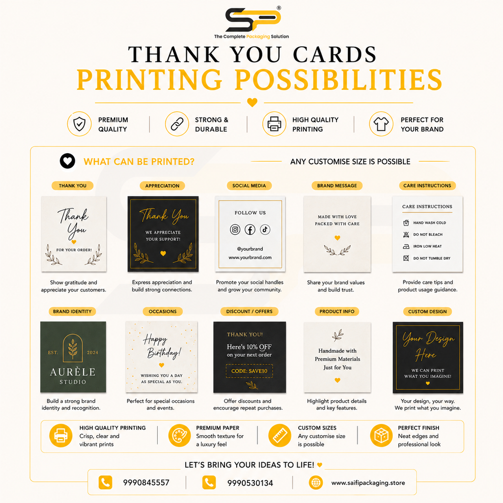 Thankyou Cards - Two side print 300 GSM