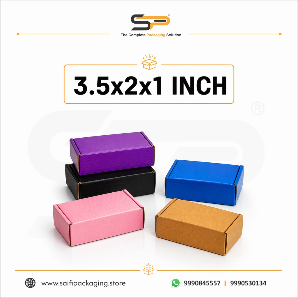 (3.5x2x1 inch) Plain Corrugated Mailer Box 3ply (SL-31)