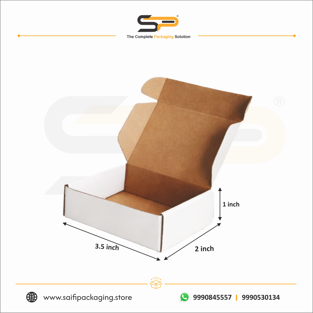 (3.5x2x1 inch) Plain Corrugated Mailer Box 3ply (SL-31)