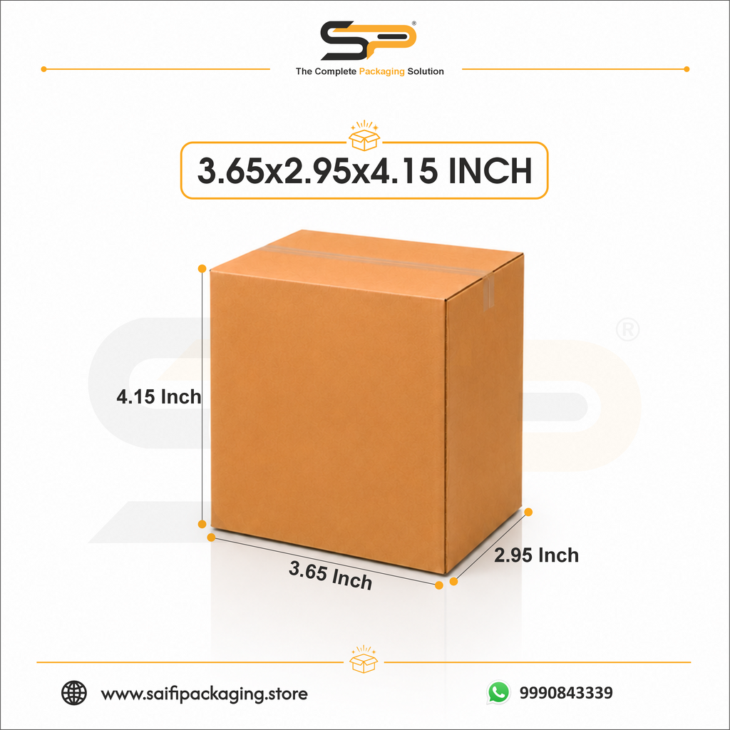 (3.65 x 2.95 x 4.15 ") Universal Corrugated Box - 3Ply (TB-56)