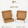 (4.25x3x1.2 inch) Plain Corrugated Mailer Box 3ply (SL-68)