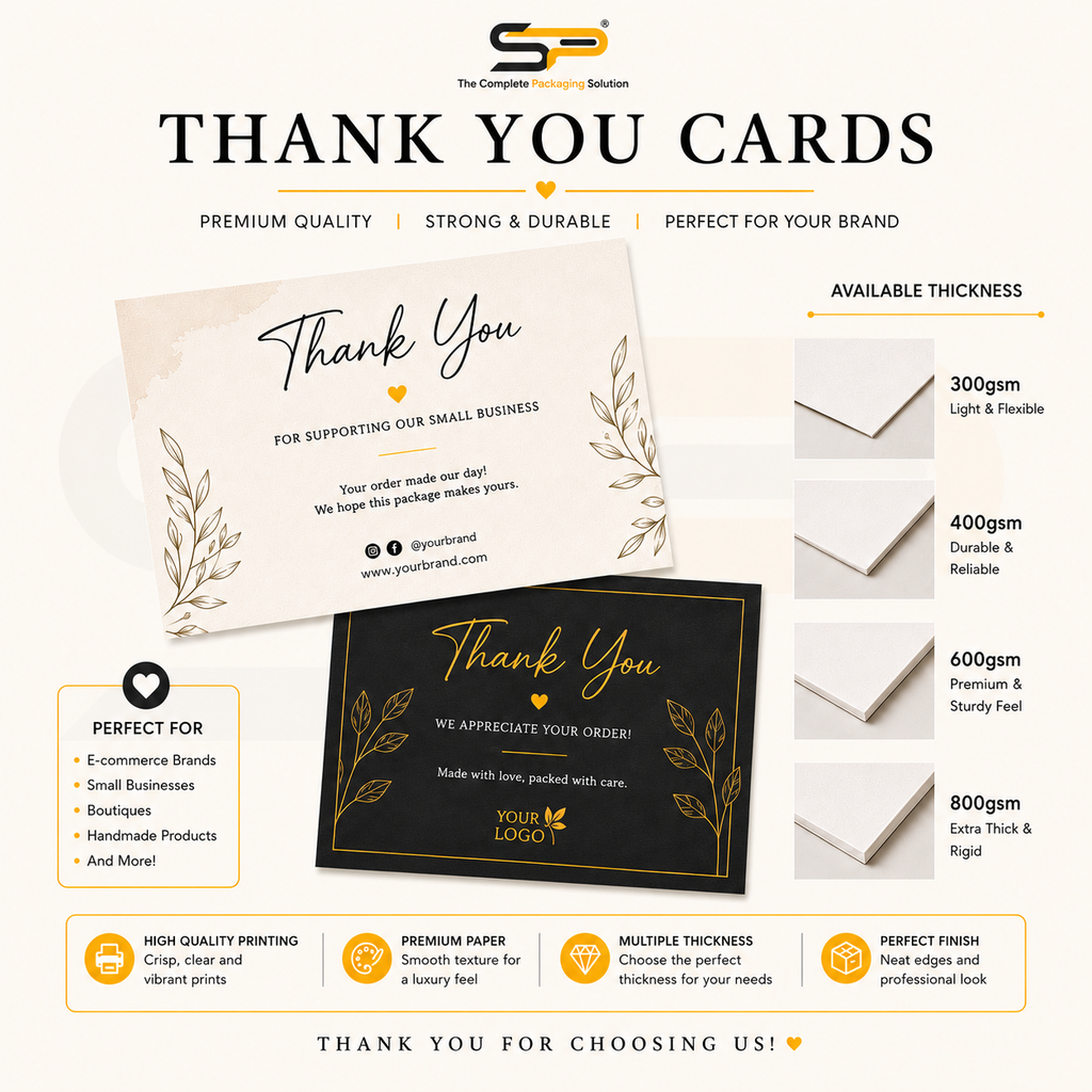 Thankyou Cards - Two side print 300 GSM