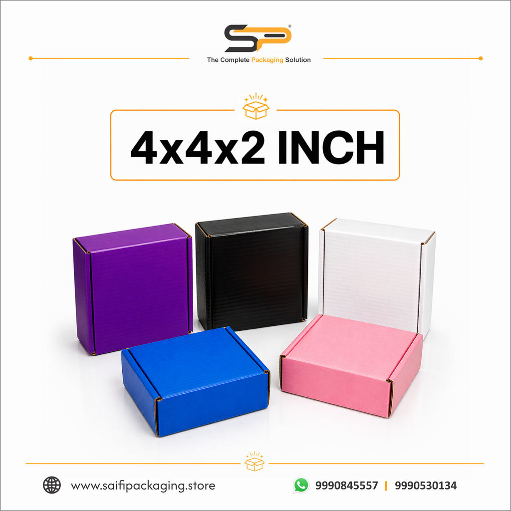 (4x4x2 inch) Plain Corrugated Mailer Box 3ply (SL-24)