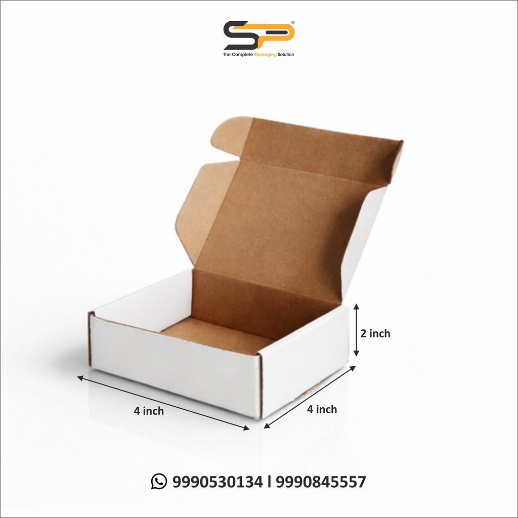 (4x4x2 inch) Plain Corrugated Mailer Box 3ply (SL-24)