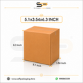 (5.1 x 3.54 x 6.3") Universal Corrugated Box - 3Ply (TB-7)