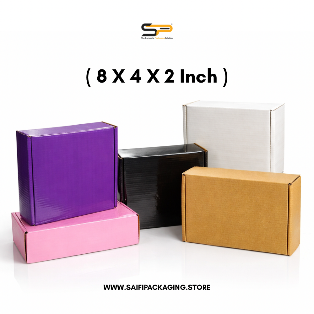(8x4x2 inch) Plain Corrugated Mailer Box 3ply (SL-44)