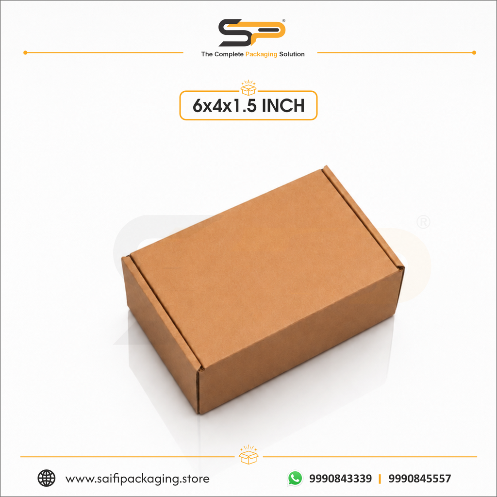 (6x4x1.5 inch) Plain Corrugated Mailer Box 3ply (SL-55)