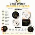 Custom Printed Vinyl stickers (Circle)