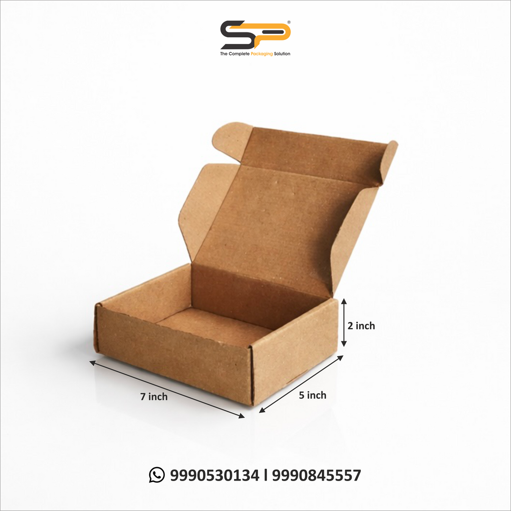 (7x5x2 inch) Plain Corrugated Mailer Box 3ply (SL-20)