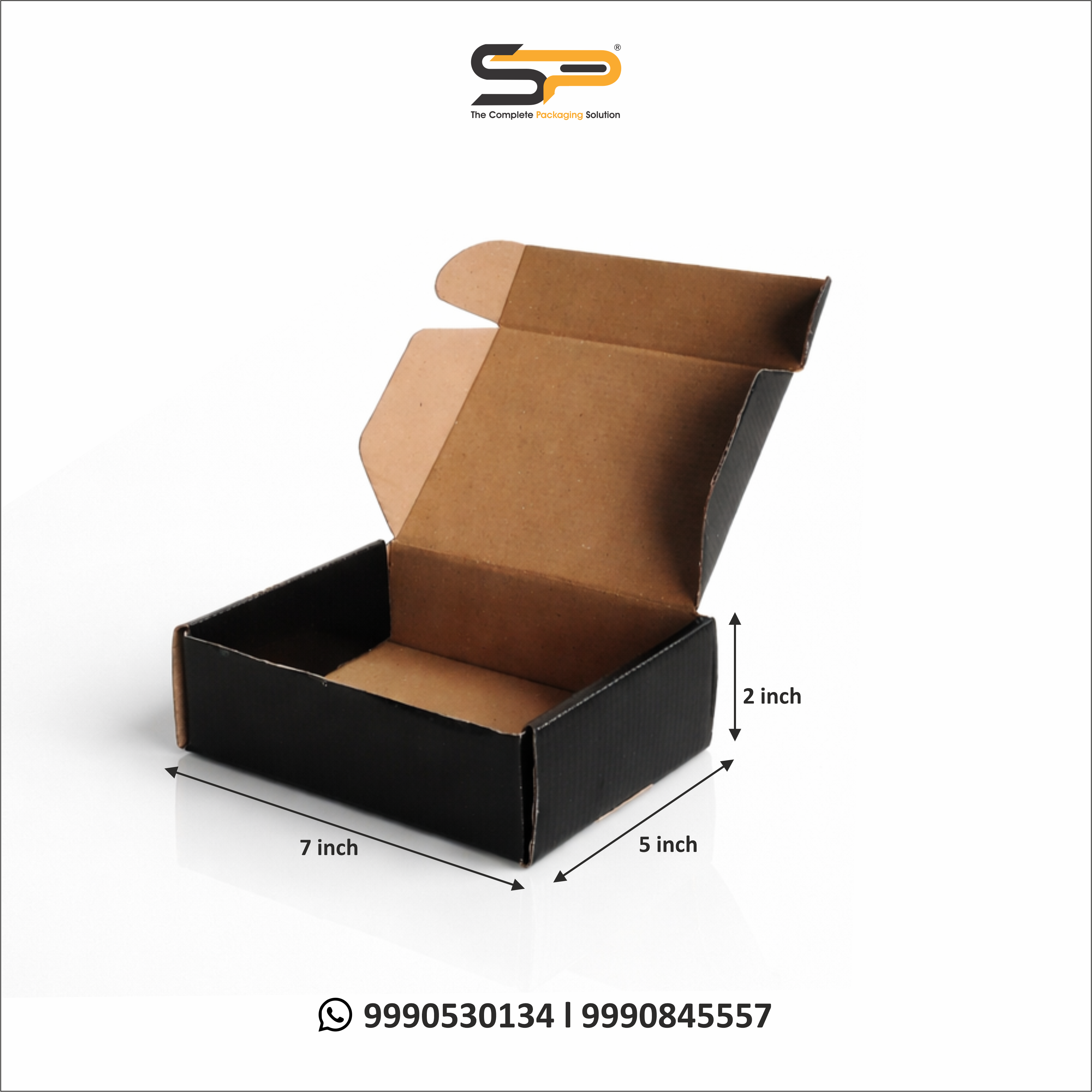 (7x5x2 inch) Plain Corrugated Mailer Box 3ply (SL-20)