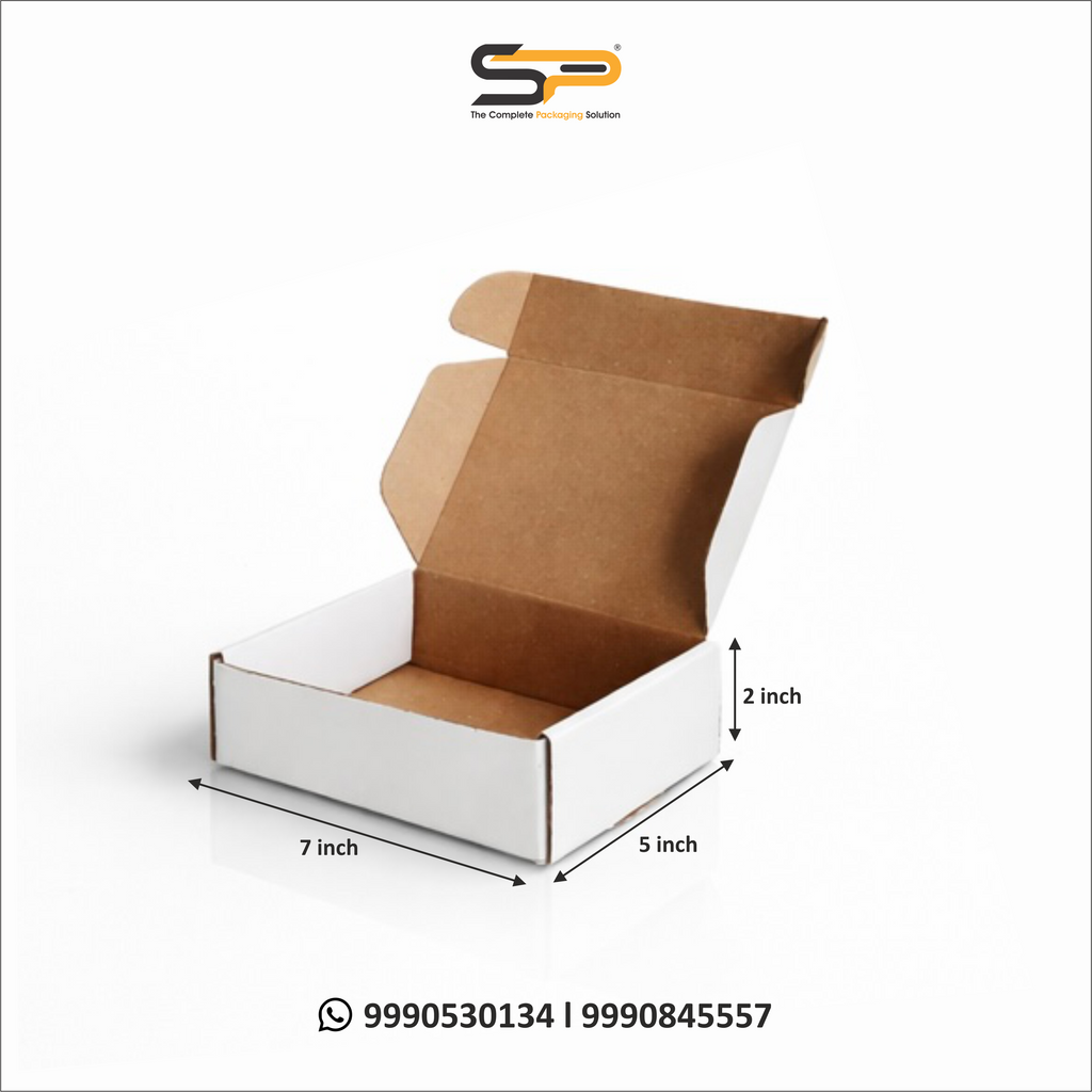 (7x5x2 inch) Plain Corrugated Mailer Box 3ply (SL-20)
