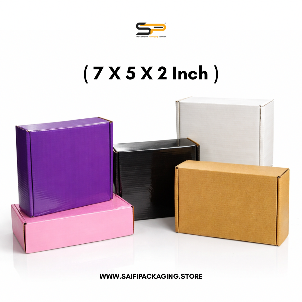 (7x5x2 inch) Plain Corrugated Mailer Box 3ply (SL-20)