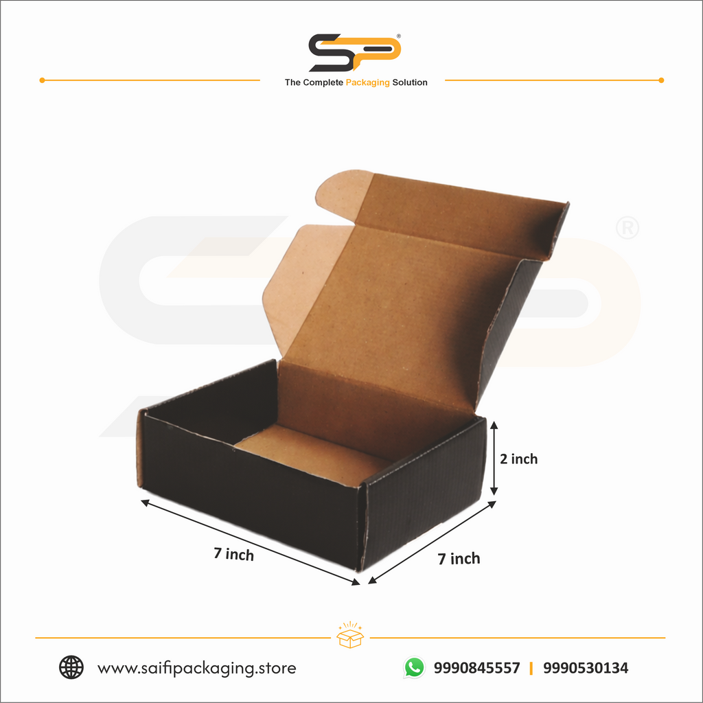 (7x7x2 inch) Plain Corrugated Mailer Box 3ply (SL-38)