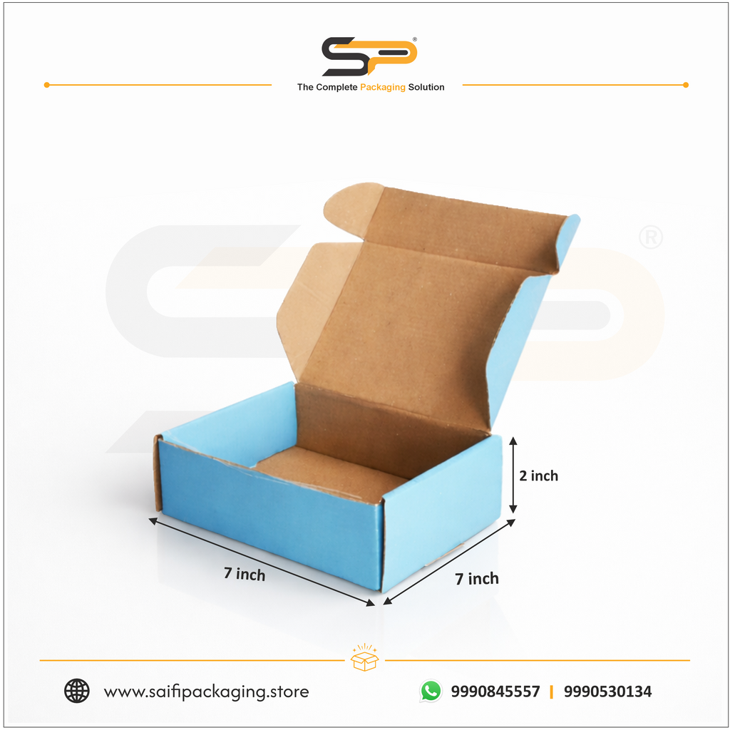 (7x7x2 inch) Plain Corrugated Mailer Box 3ply (SL-38)
