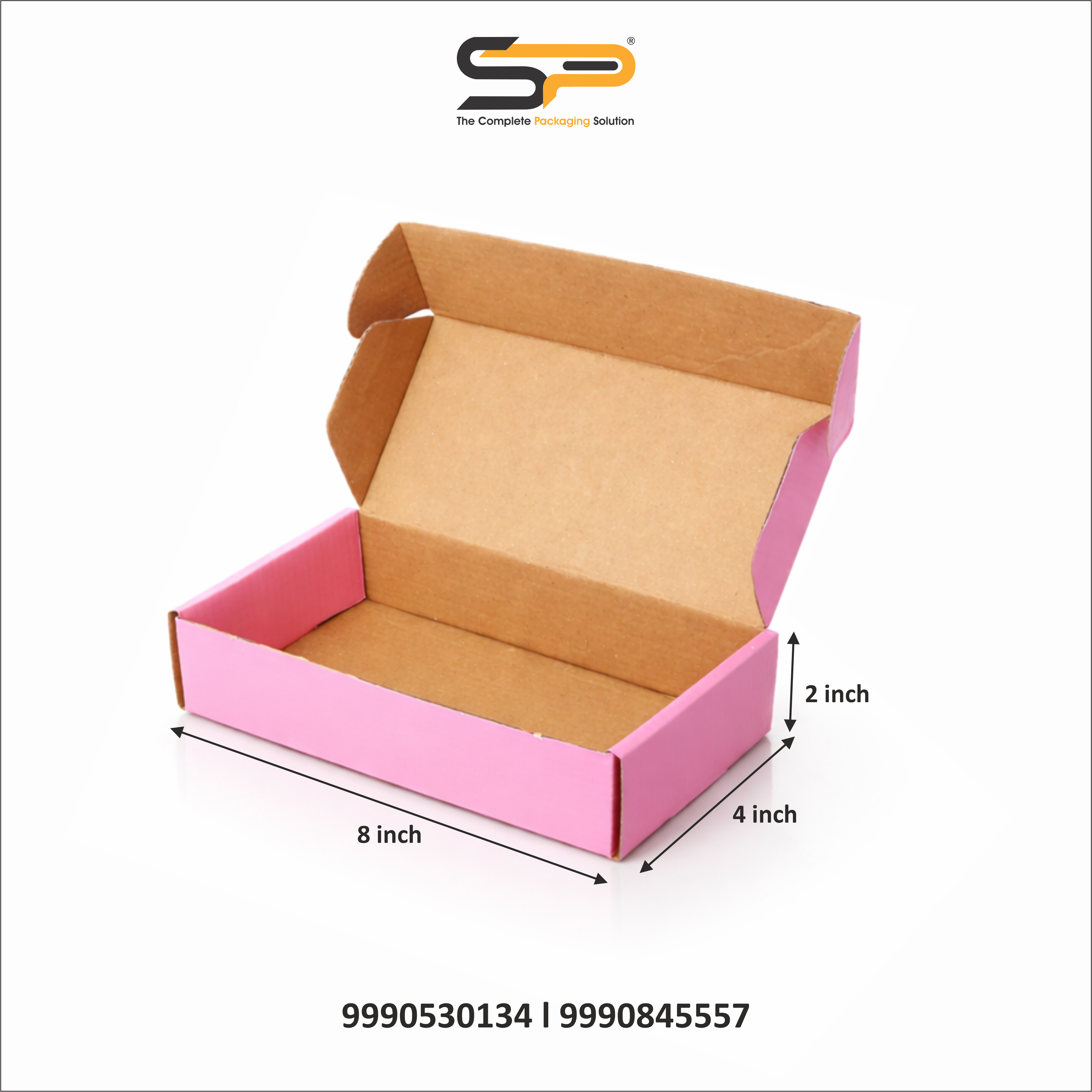 (8x4x2 inch) Plain Corrugated Mailer Box 3ply (SL-44)