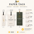 Paper Tags - Two side print 300 GSM Without Eyelet