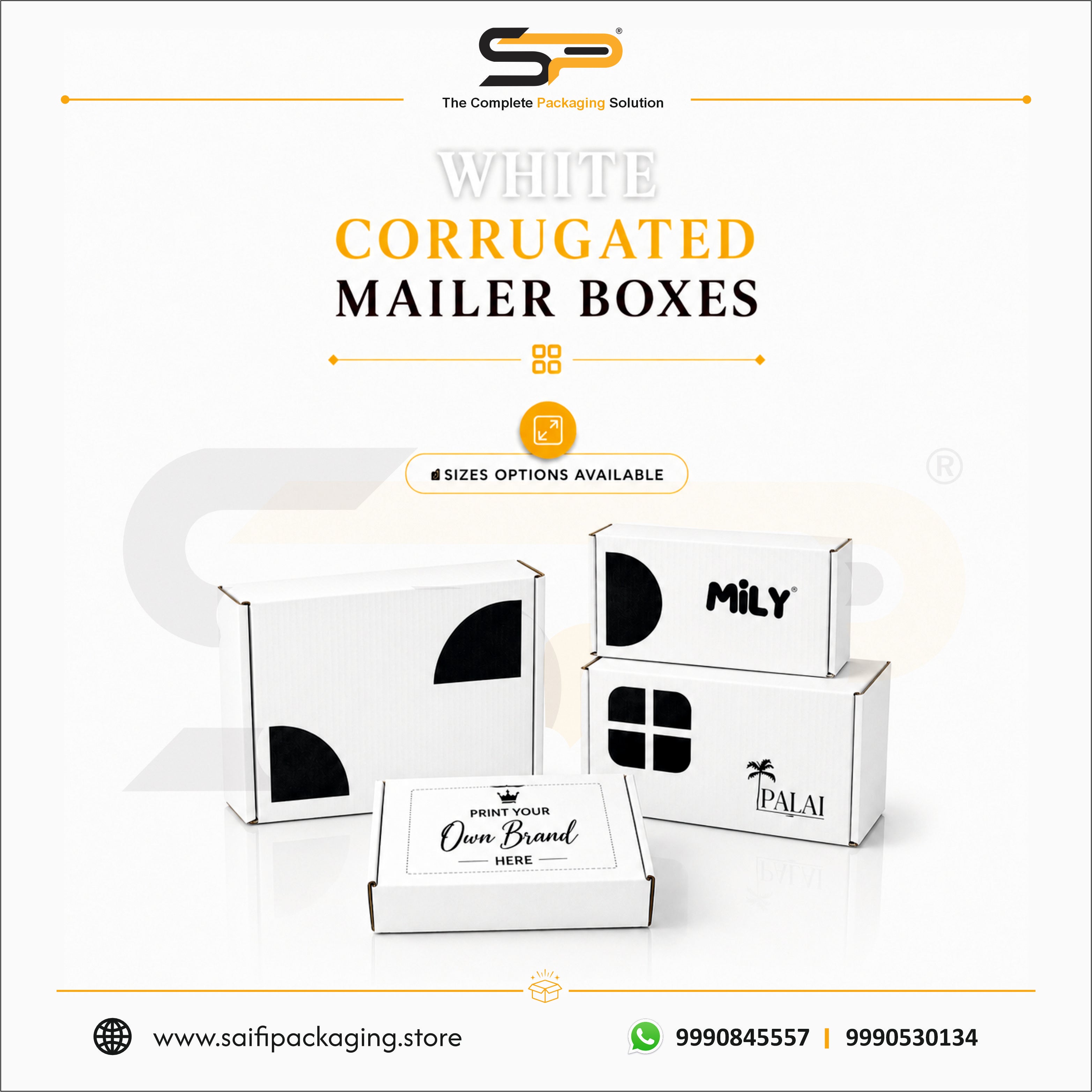 Custom Printed White Mailer Box