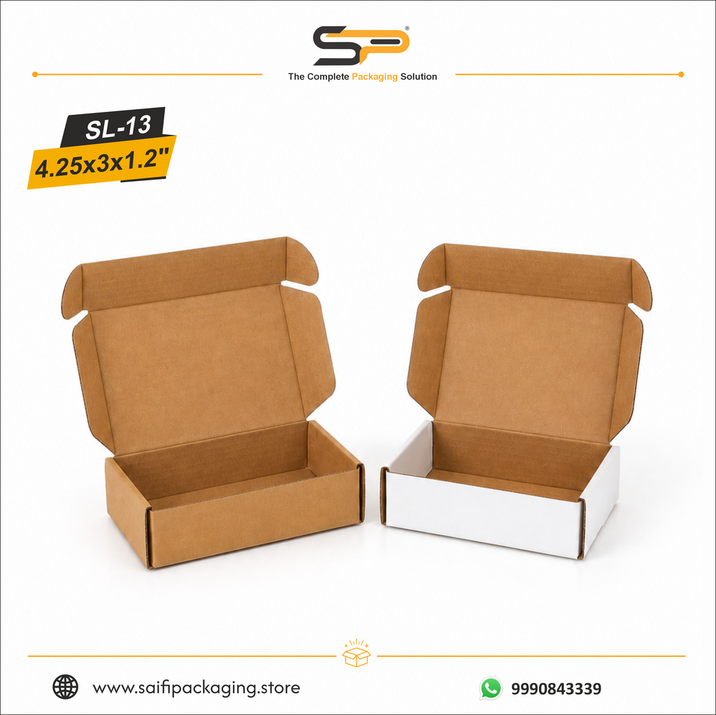 (4.25x3x1.2 inch) Plain Corrugated Mailer Box 3ply (SL-13)