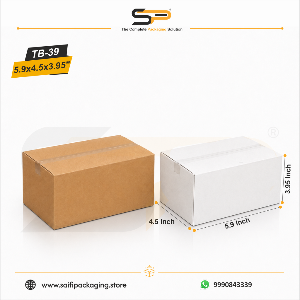 (5.9 x 4.5 x 3.9") Universal Corrugated Box 3Ply (TB-39)