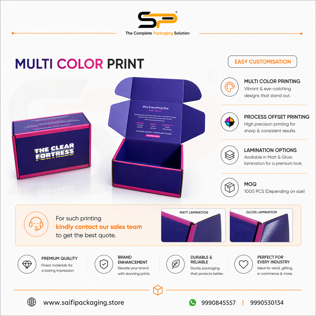 (5x5x2 inch) Plain Corrugated Mailer Box 3ply (SL-4)
