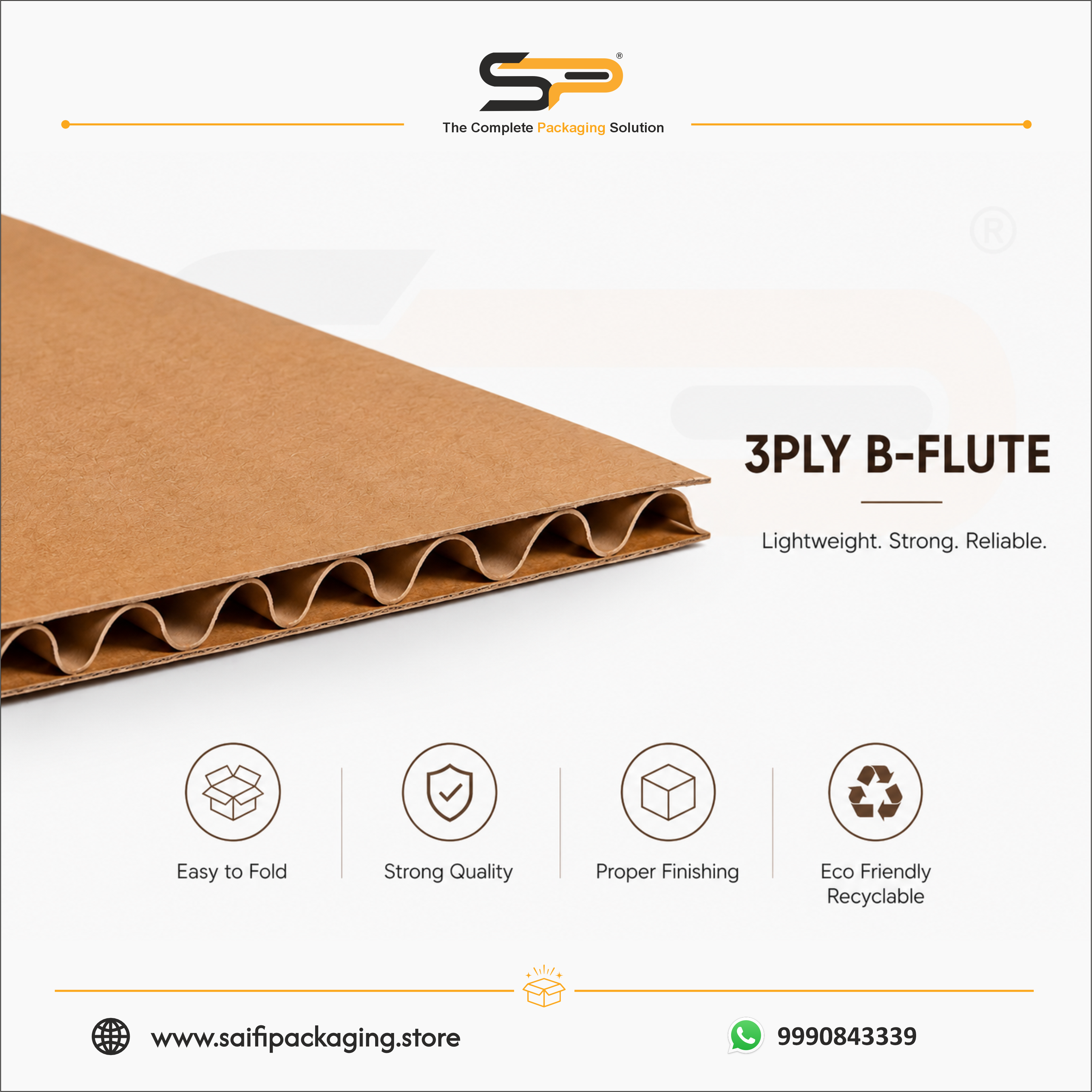 (7 x 5 x 4")  Universal Corrugated Box - 3Ply (TB-116)