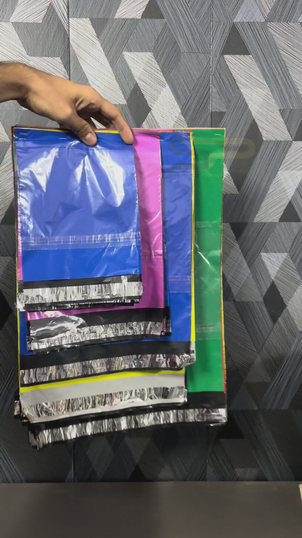 Plain Plastic Courier/Mailer/Shipping Bags with POD Jacket