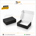 (24x18x8.5 cm) Matt Black Corrugated Mailer Box 3ply (SL-59)