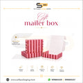Gift mailer box with Gold leafing